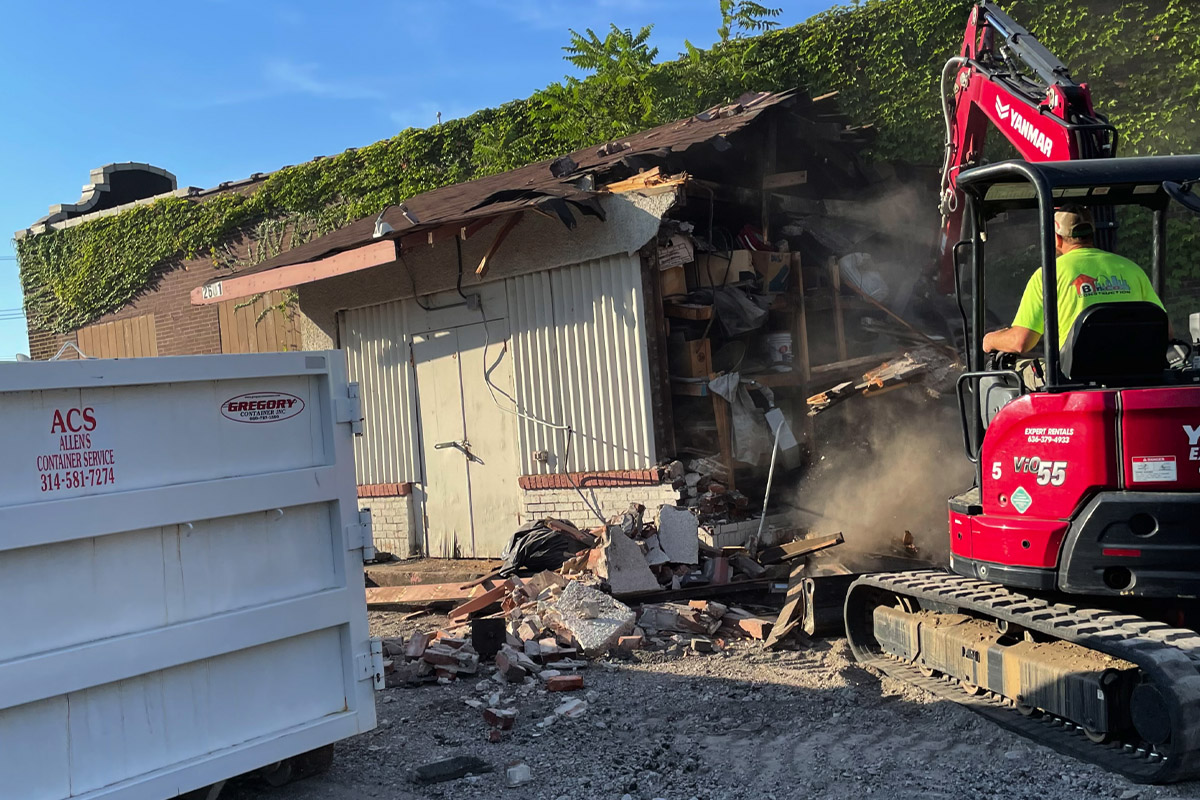 Demolition/Grading for parking lot in St. Louis